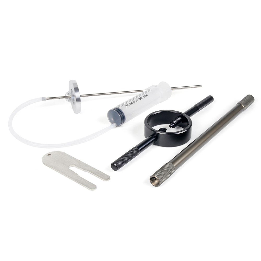 Universal Motorcycle Fork Spring Compressor Tool and Fork Oil Level Tool Kit