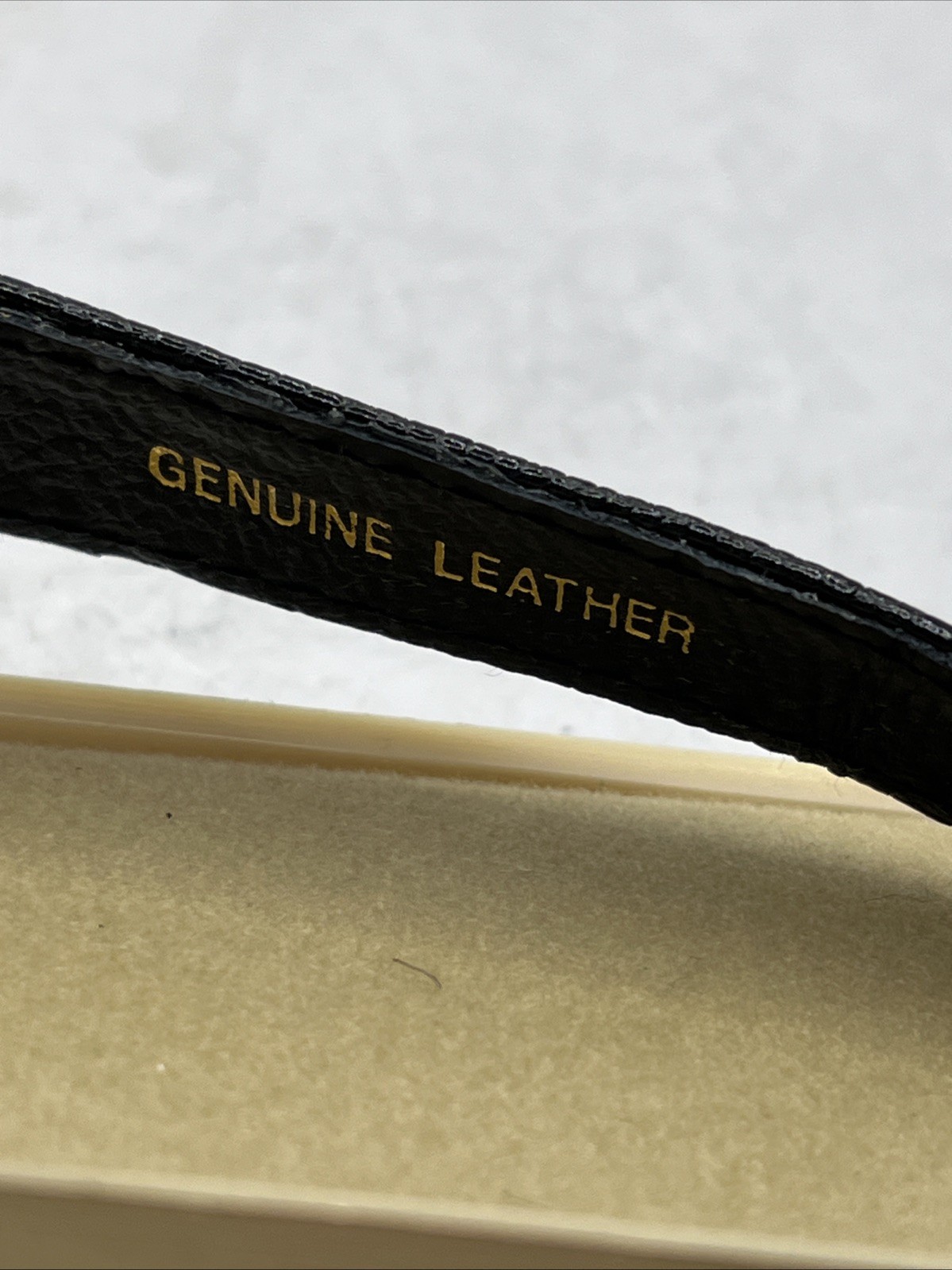 Vintage El Cortez Las Vegas Men’s Quartz Watch Leather Strap