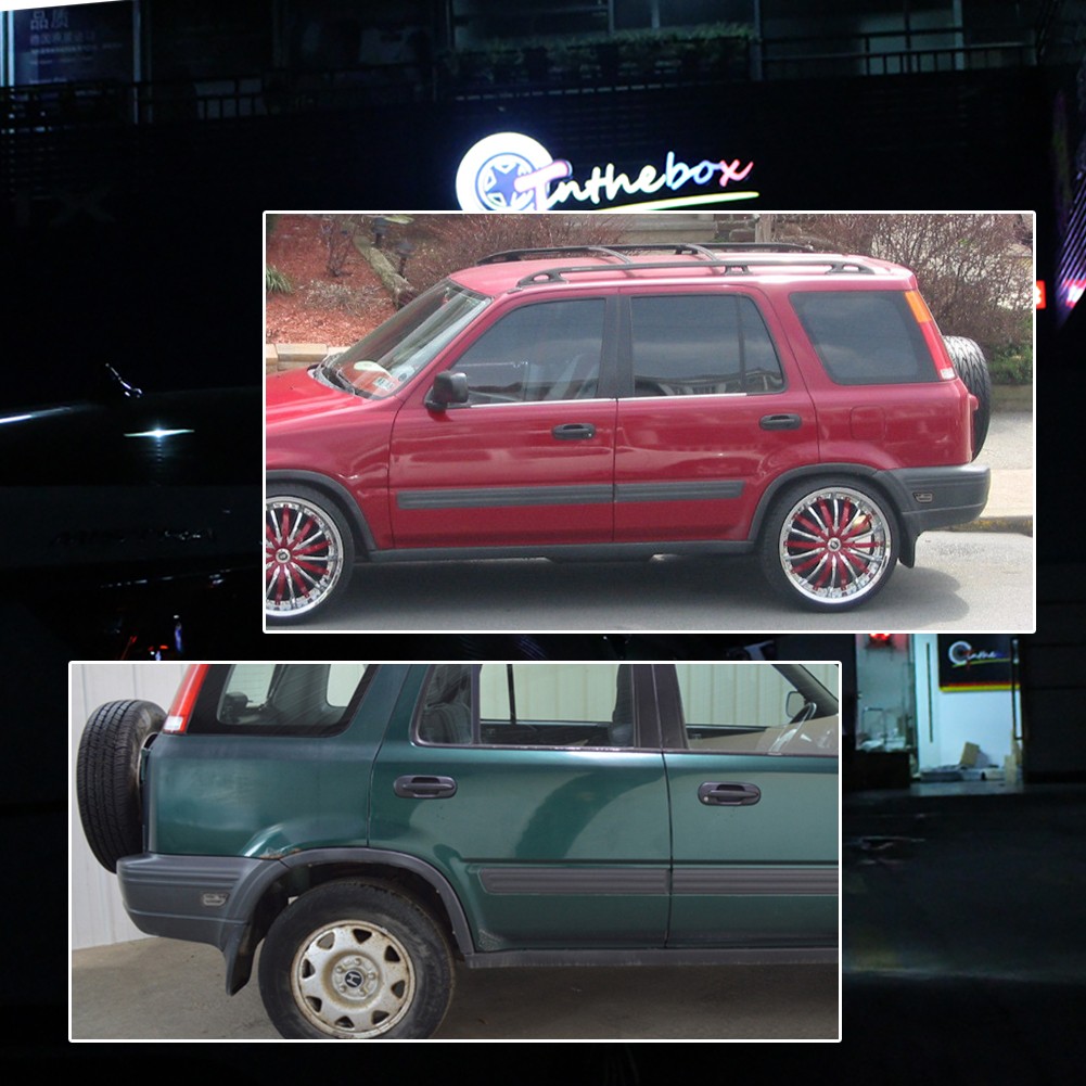 2PCS Clear Lens Rear Bumper Side Marker Light Lamps For 1997-2001 Honda CR-V CRV