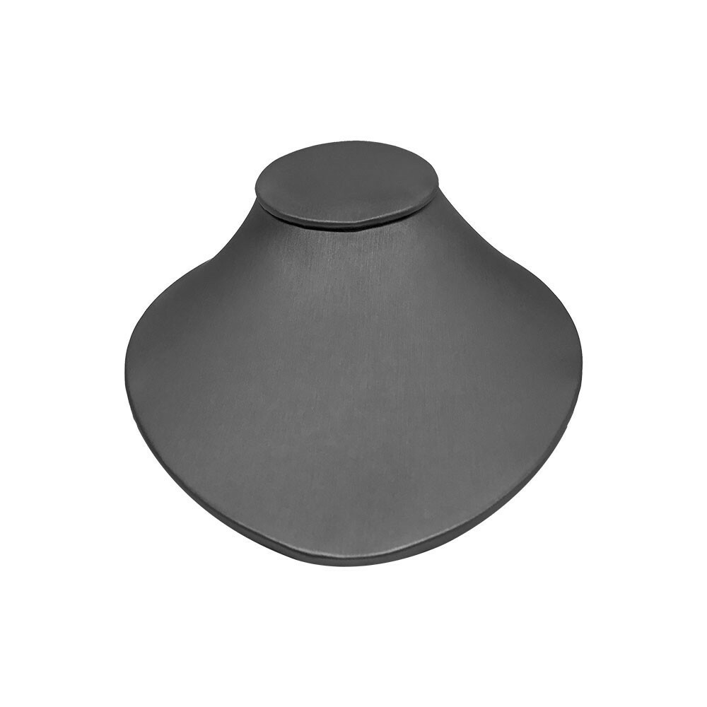 8-1/2"L x 7"W Slate Gray Leatherette Necklace Pendant Chain Link Jewelry Display