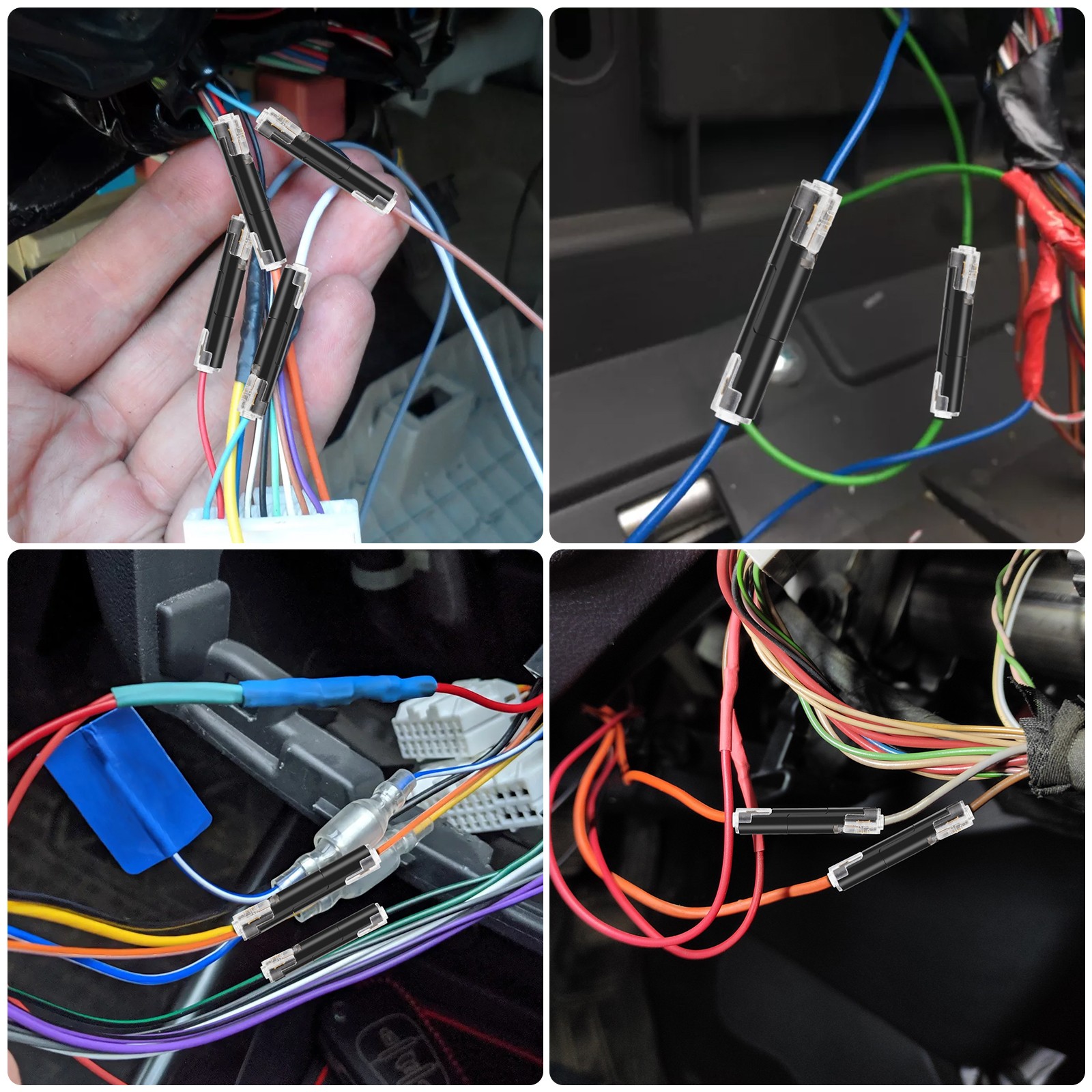 80 PCS Plug-In Quick Wire Connectors, Reusable Clamp Terminal Blocks for Cables