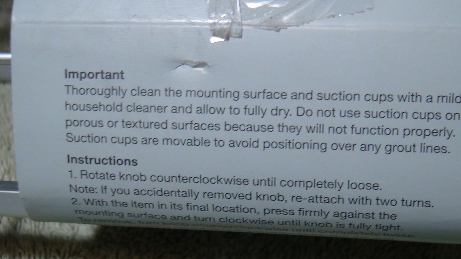 Design Rustproof Suction Shower Bathroom Basket Aluminum Silver 18"