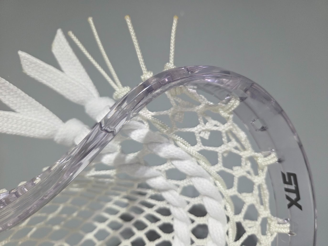 NEW Custom Stringing STX STALLION 1K Prism Clear Lacrosse LAX Head UNC Tar Heels