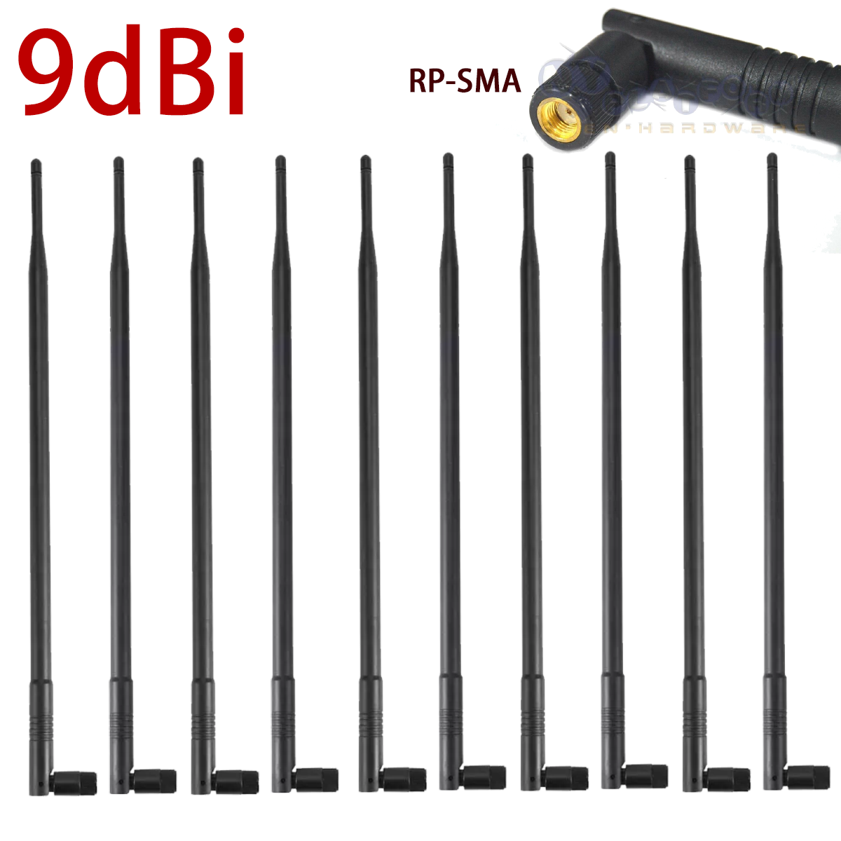 9dBi RP-SMA Dual Band 2.4GHz 5GHz High Gain WiFi Router Wireless Tilt Antenna