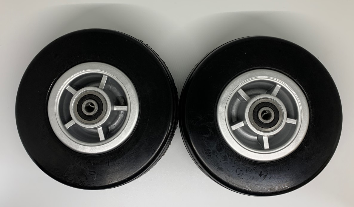 6"x2" Front Rear Caster Wheels Black Tire for Jazzy 600 Wheelchairs WHLASMB2131