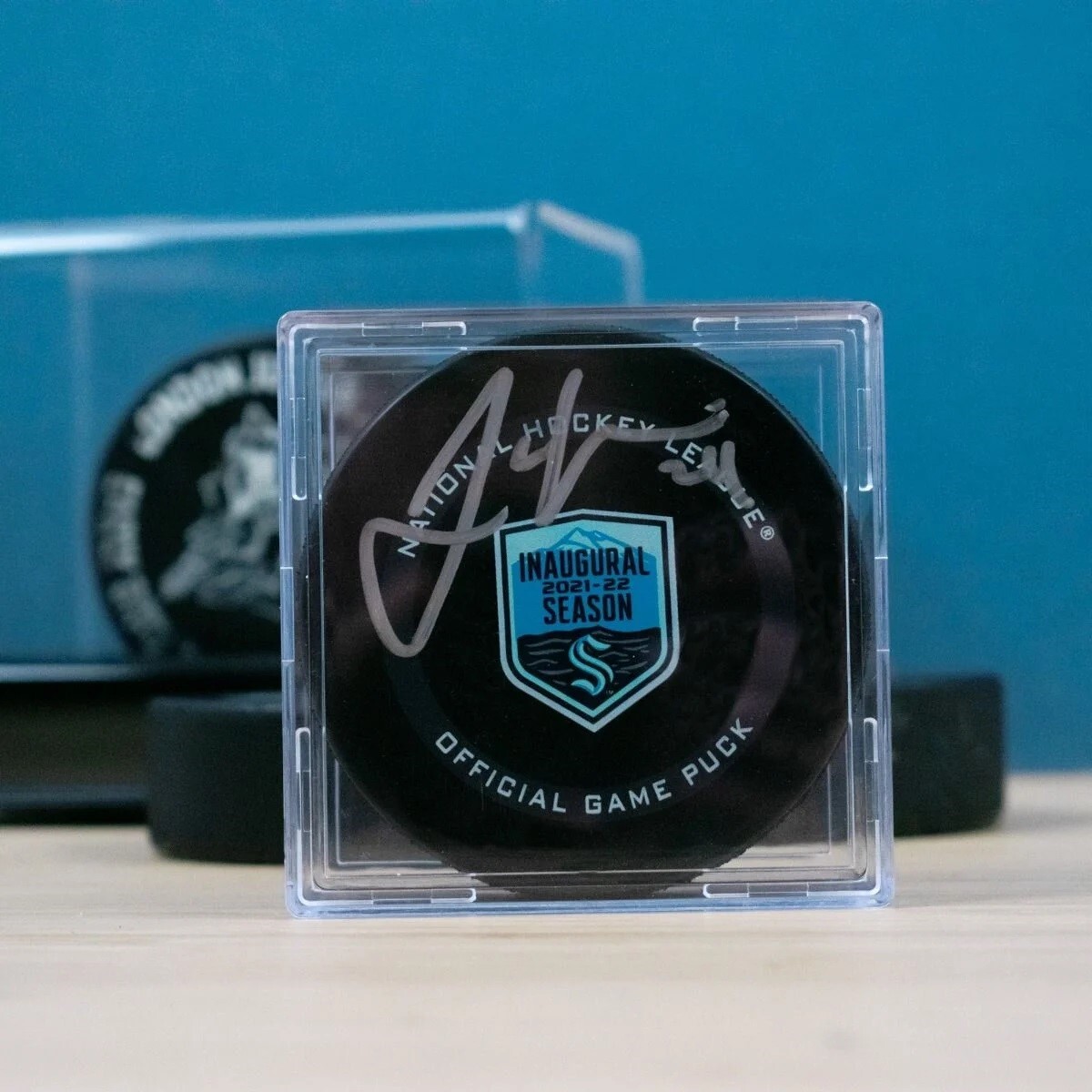 NHL Hockey Puck Holder Display Case Acrylic Square BCW Memorabilia Autograph BOX