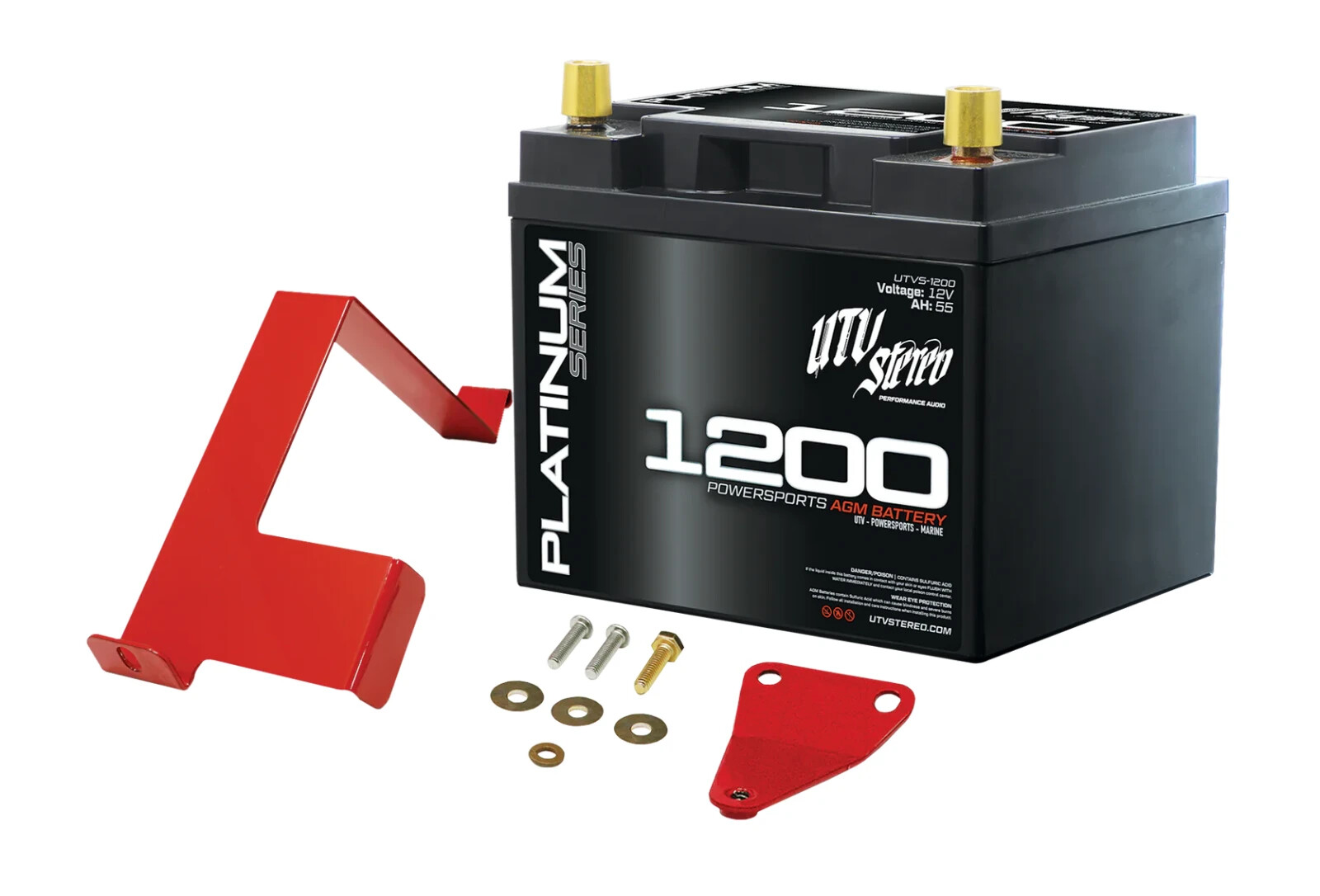 UTV Stereo Big Battery Upgrade AGM 1200 Can Am Maverick X3 XRS XDS MAX 2017+