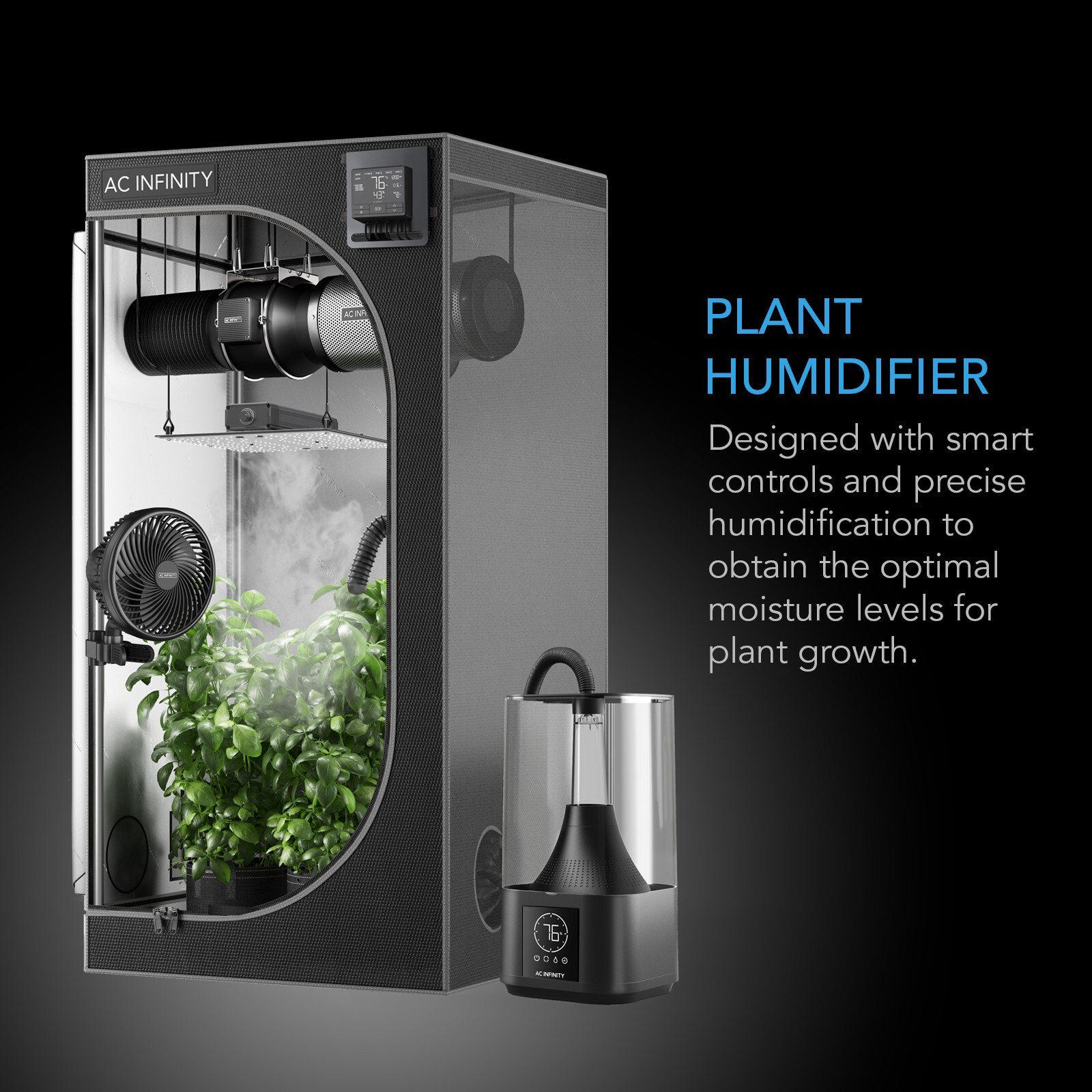 CLOUDFORGE T3, Environmental Plant Humidifier, 4.5L, Smart Controls