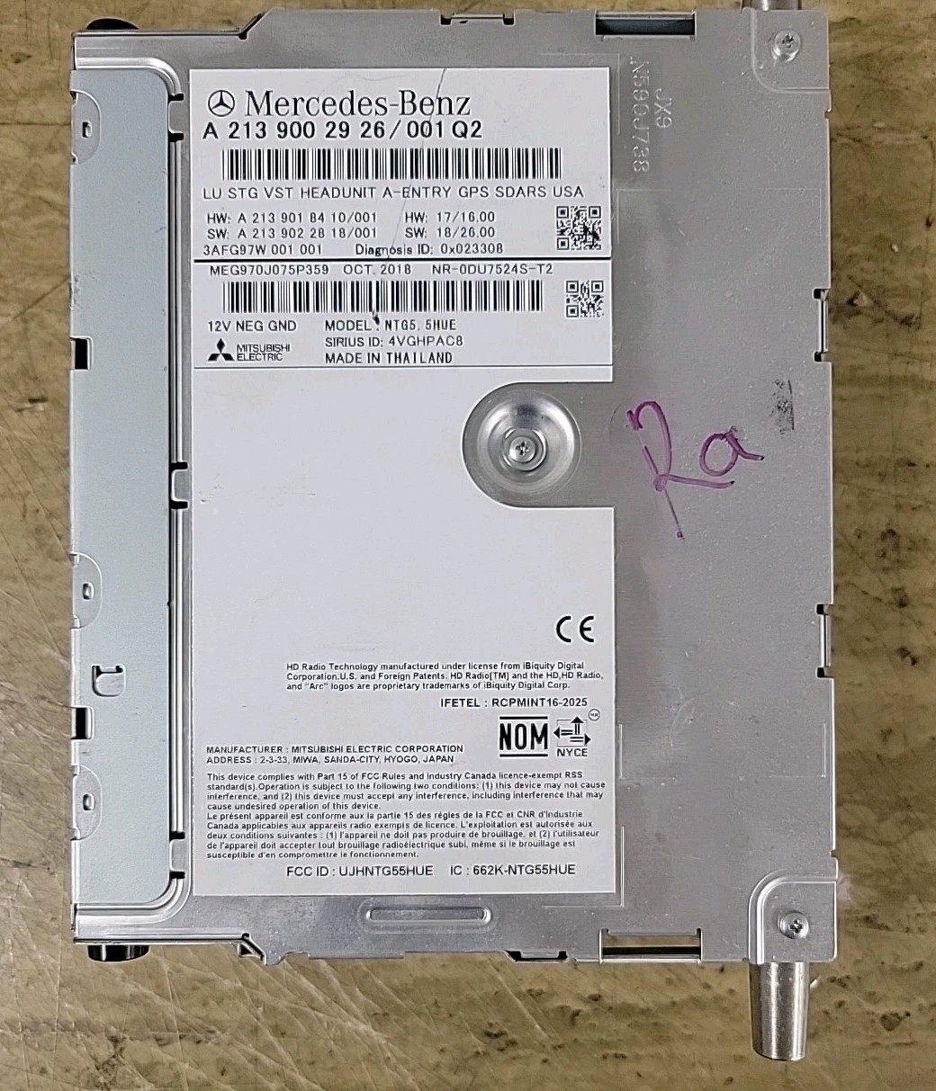 🔥19-23 MERCEDES C300 C43 AMG COMMAND RADIO RECEIVER HEAD UNIT PLAYER 2139002926