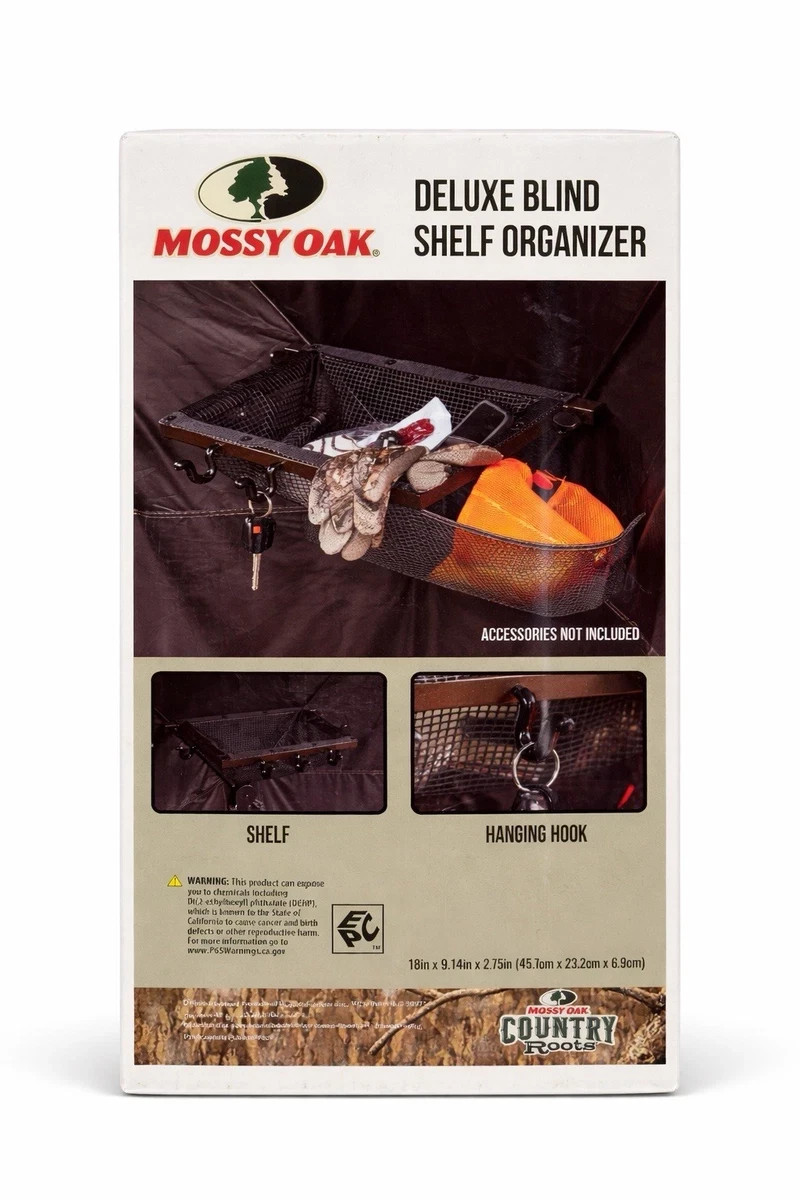 Mossy Oak Deluxe Metal Shelf Organizer for Hub Ground Blind Turkey Deer Hunting