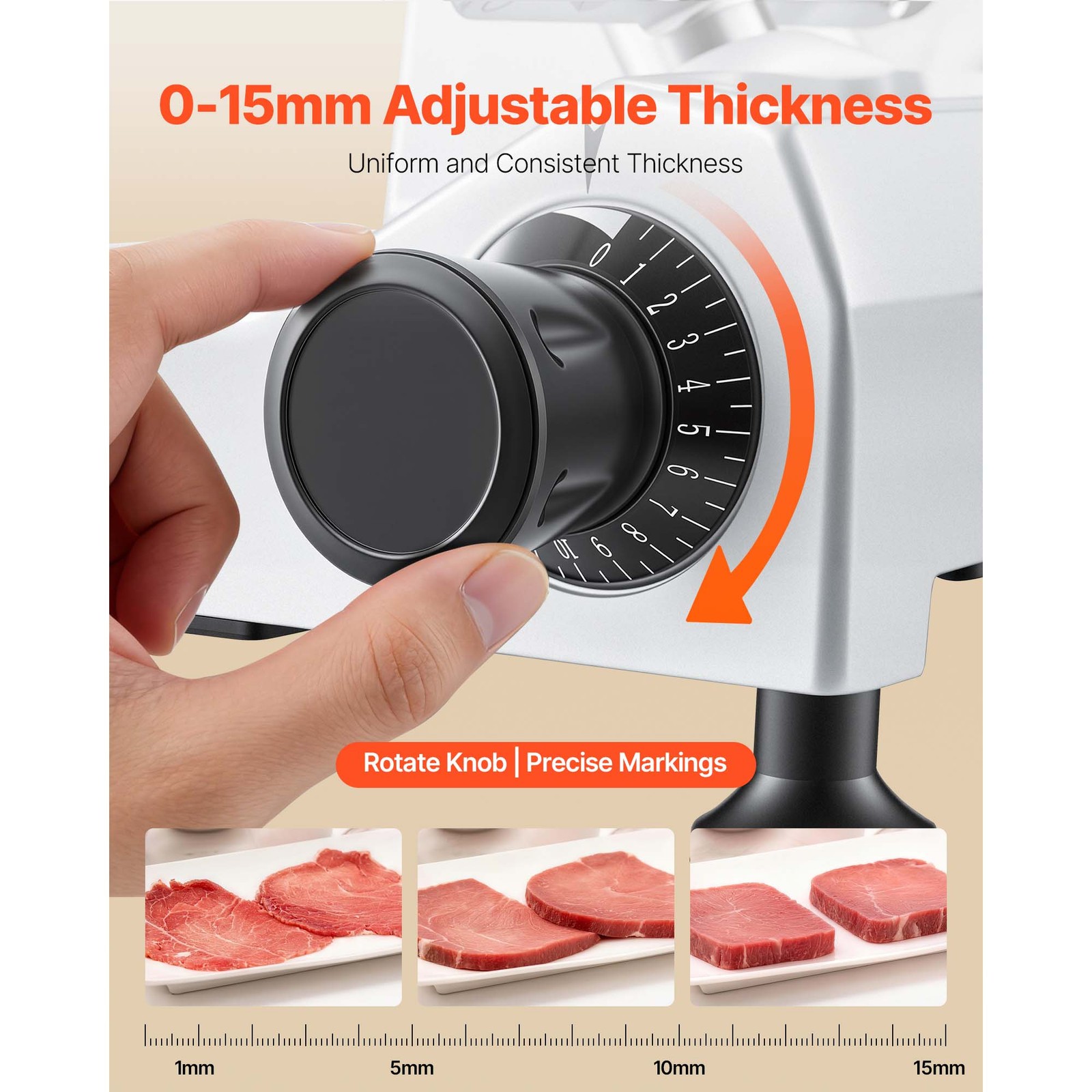 Uimoso 320W Commercial Meat Slicer 12" Blade Electric Deli Food Slicer Cutter