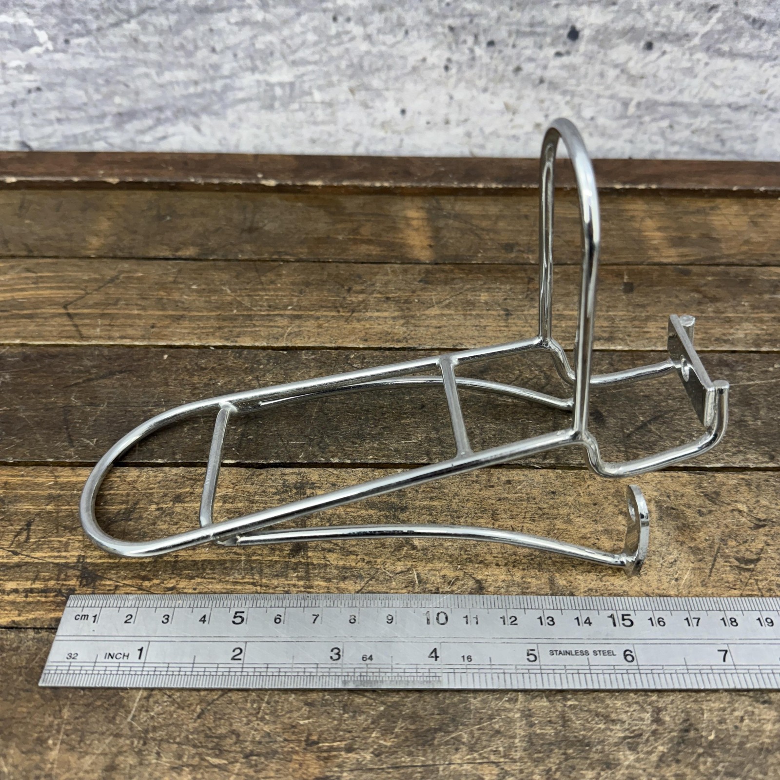 Vintage TA Front Rack NOS Brake Post Mount Carrier Steel France Porteur Chrome