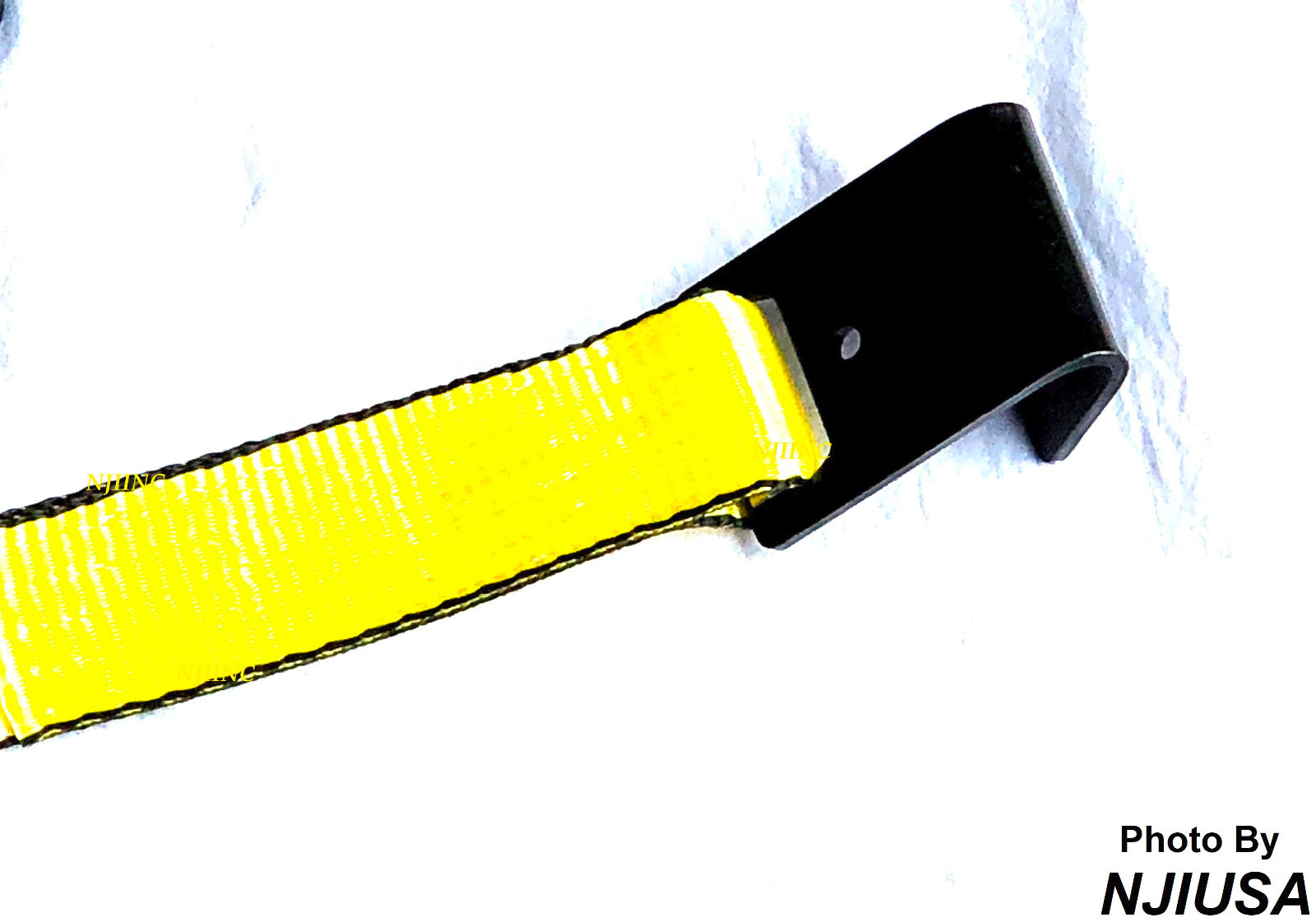 Set of 2 Tow Dolly Straps Basket Strap w/ Flat Hook Heavy Duty Yellow Car Tire