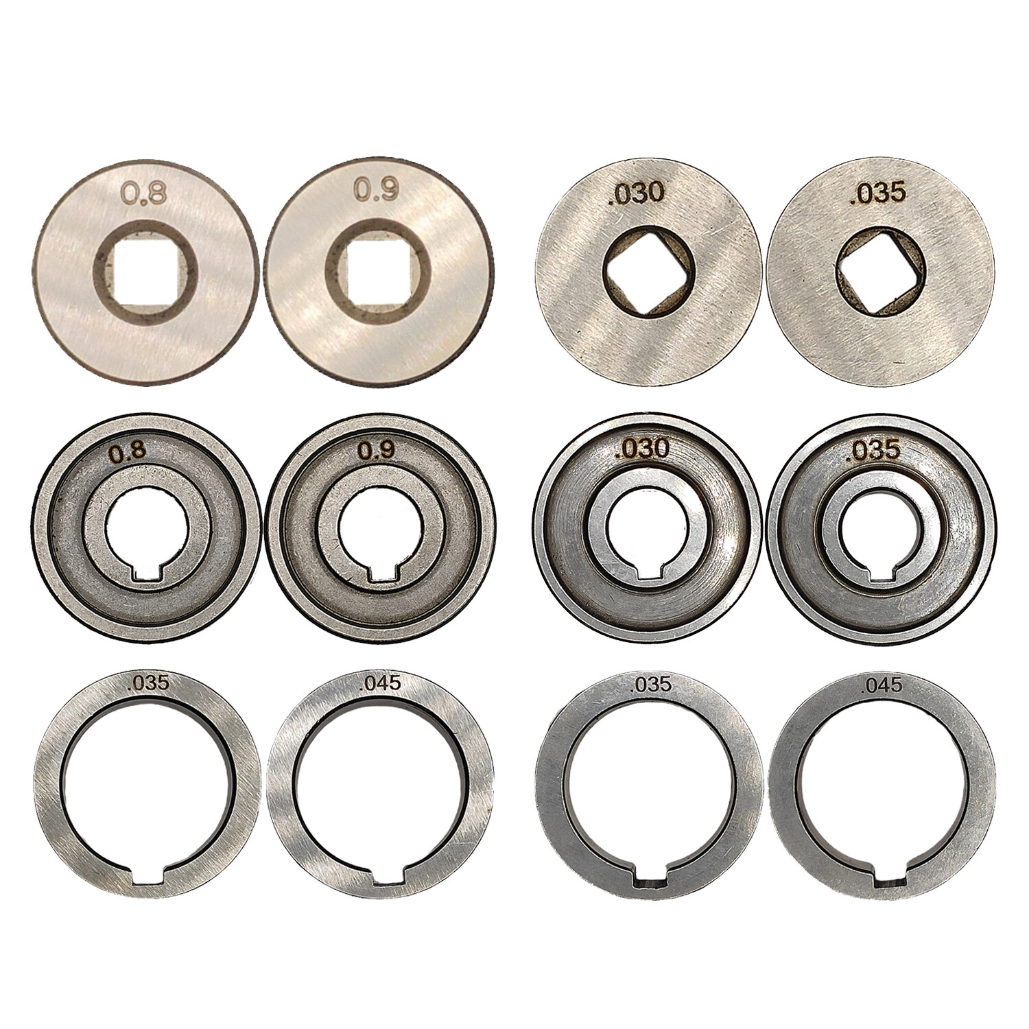 Drive Roll .023 .030 .035 .045 Knurled V U Groove Wire Feed for MIG Welders