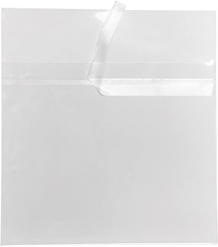 CD Jewel Case Sleeves, 6 1/8 x 5 Inches 6.125 x 5.125 inches, clear