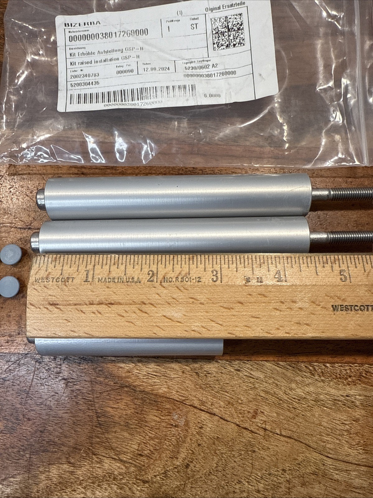 Bizerba Meat Slicer Raise Installation Kit For GSP-H Material/Part #38017260000