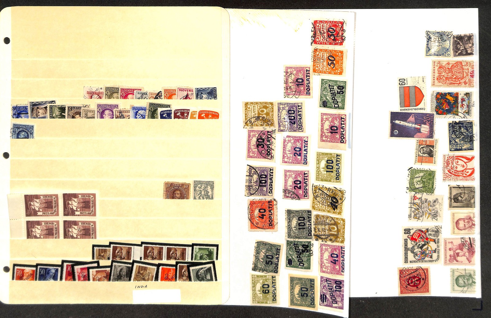Czechoslovakia Stamp Collection on 42 Pages, 1918-1960 (BR)