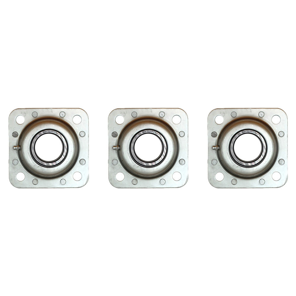 Set of (3) Flanged Disc Bearings Fits Case IH Disc Harrow 122 340 345 350