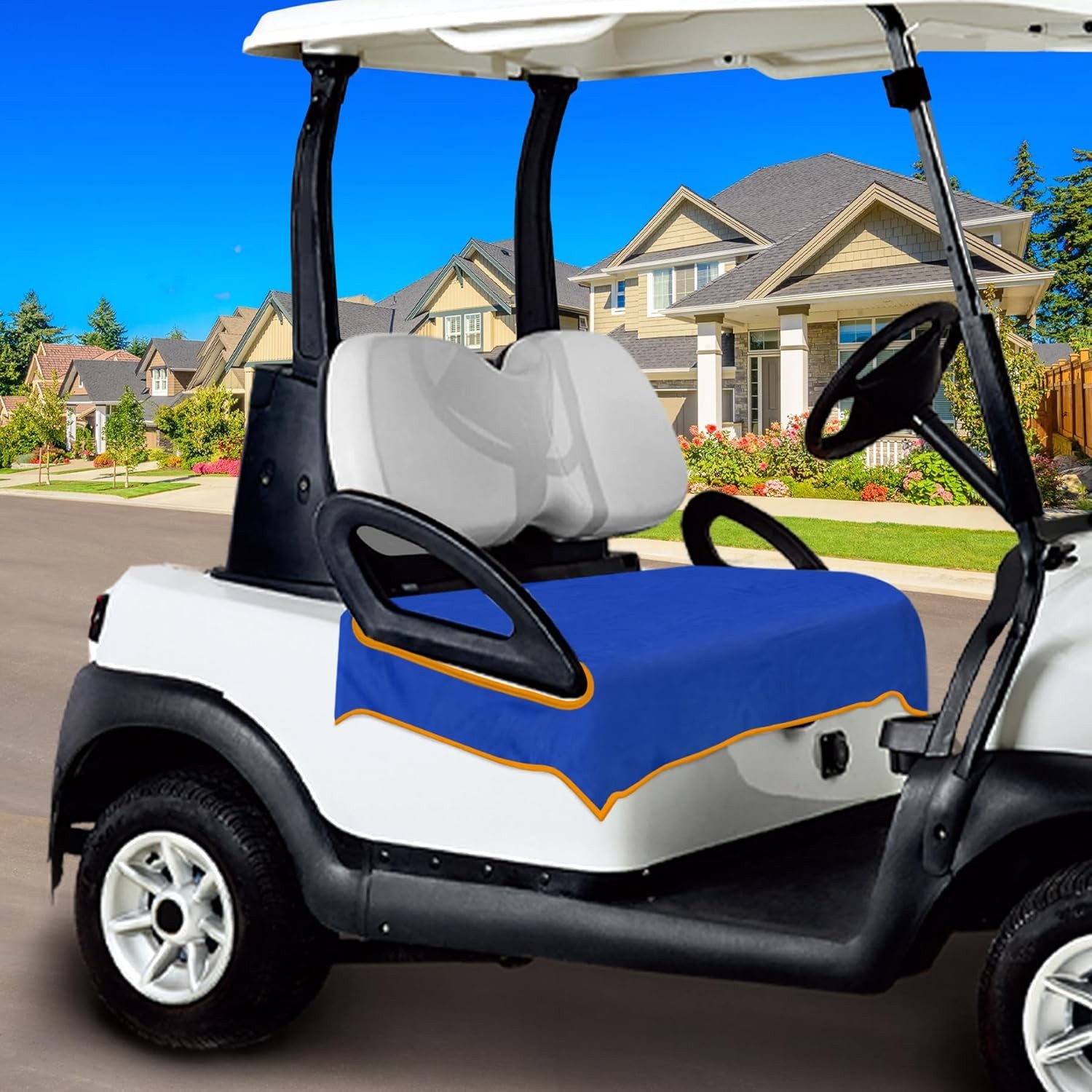 Golf Cart Seat Covers, Golf Cart Seat Towel Blanket for All EZGO, Club Cars, Ico