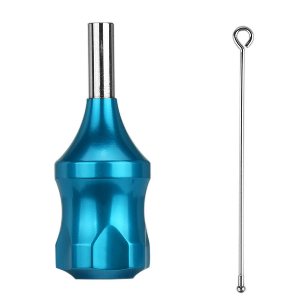 Light Blue 30mm Tattoo Zinc Alloy Cartridge Grip With 78mm Needle Plunger USA