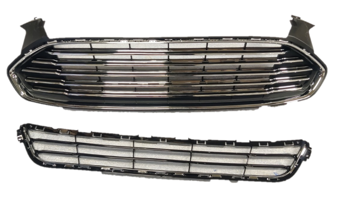 For Ford Fusion 2013 2014-2016 Front Bumper Cover & Front Upper and Lower Grille