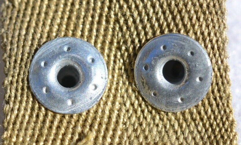 US ARMY M-1 HELMET LINER NAPE STRAP RARE MAKER B.S. CO. MAKER STAMP