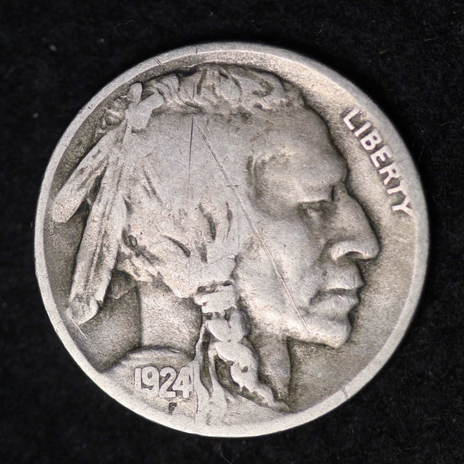1924-D Buffalo Nickel G / VG FREE SHIPPING