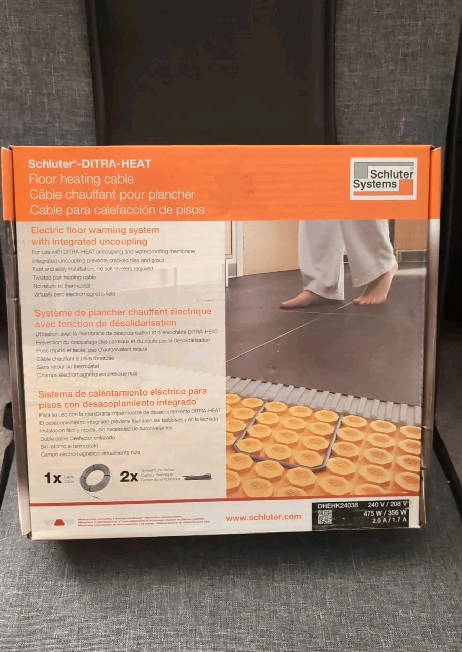 Schluter DITRA-HEAT DHEHK24038 Cable 240V 124.1 Ft- (37.5 Sqft)