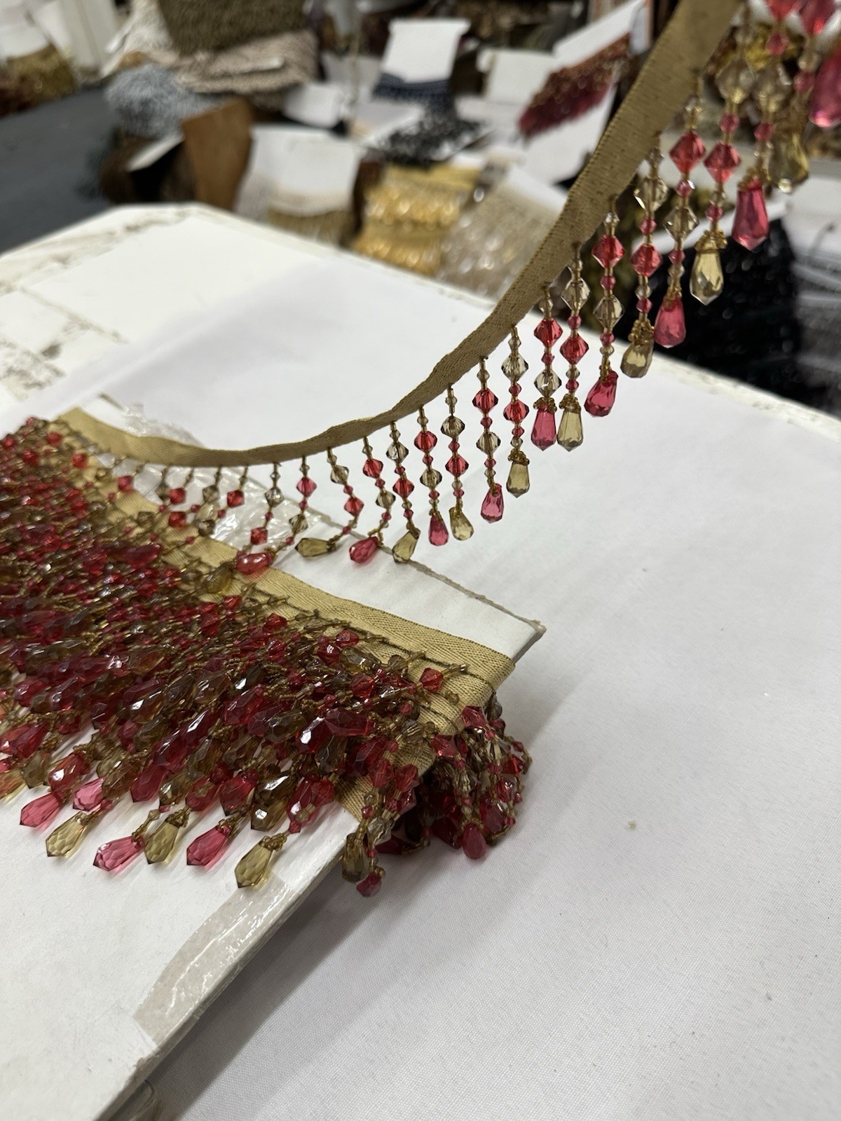 3” Beaded Trim Fringe -  Sold By The Yard