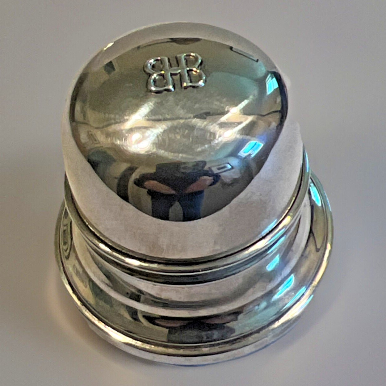 Vintage Sterling Silver Birks Engagement Ring Box With BIRKS Logo