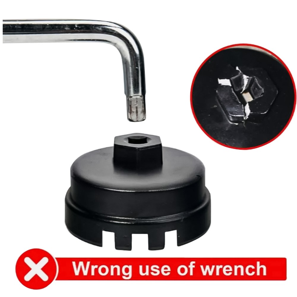 For Oil Filter Cap Wrench Cup Socket Remover Tool Toyota Lexus 14 Flutes 64MM