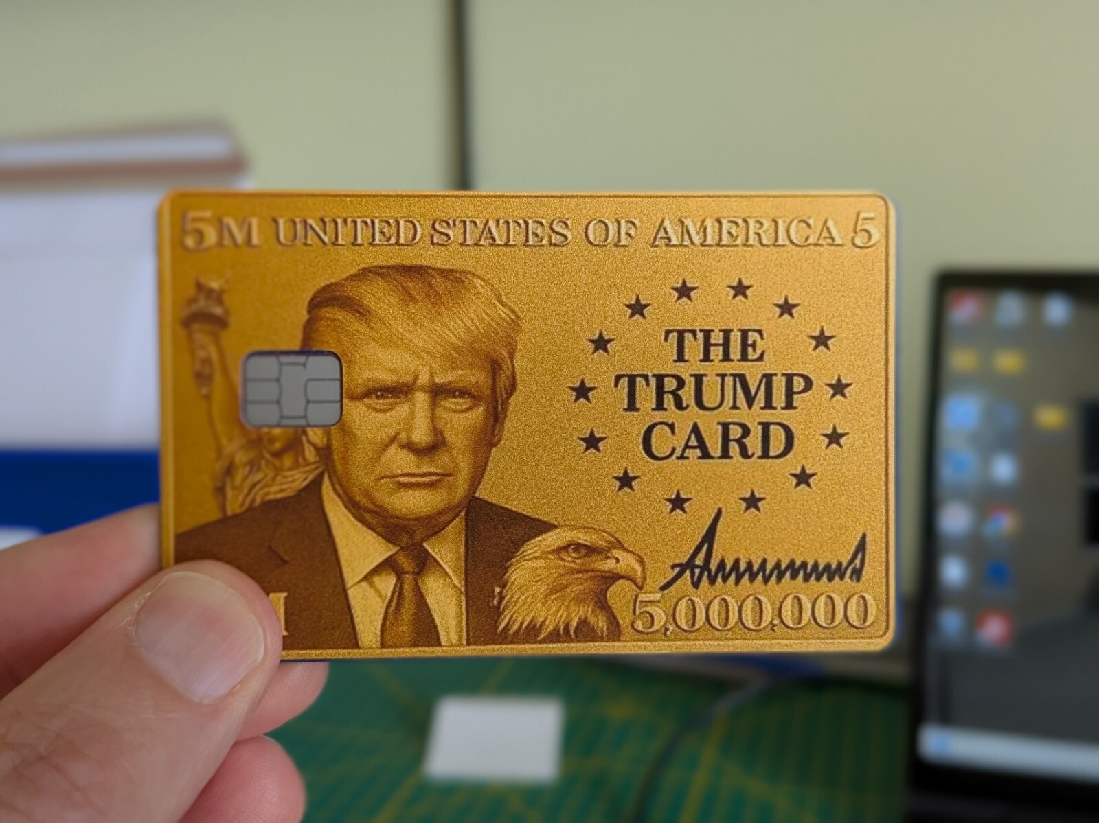 Trump Gold Card Credit Card Skin – Personalize and Protect Your Cards