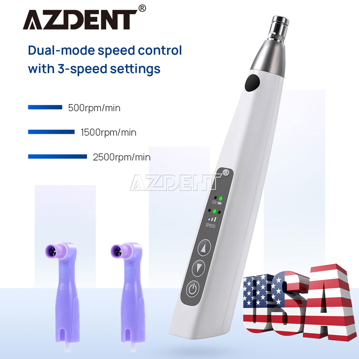 AZDENT Dental Cordless Hygiene Prophy Polishing Handpiece 360° Swivel