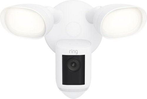 Ring Floodlight Cam Pro with 2K Video and Ring Vision - White - Brand New