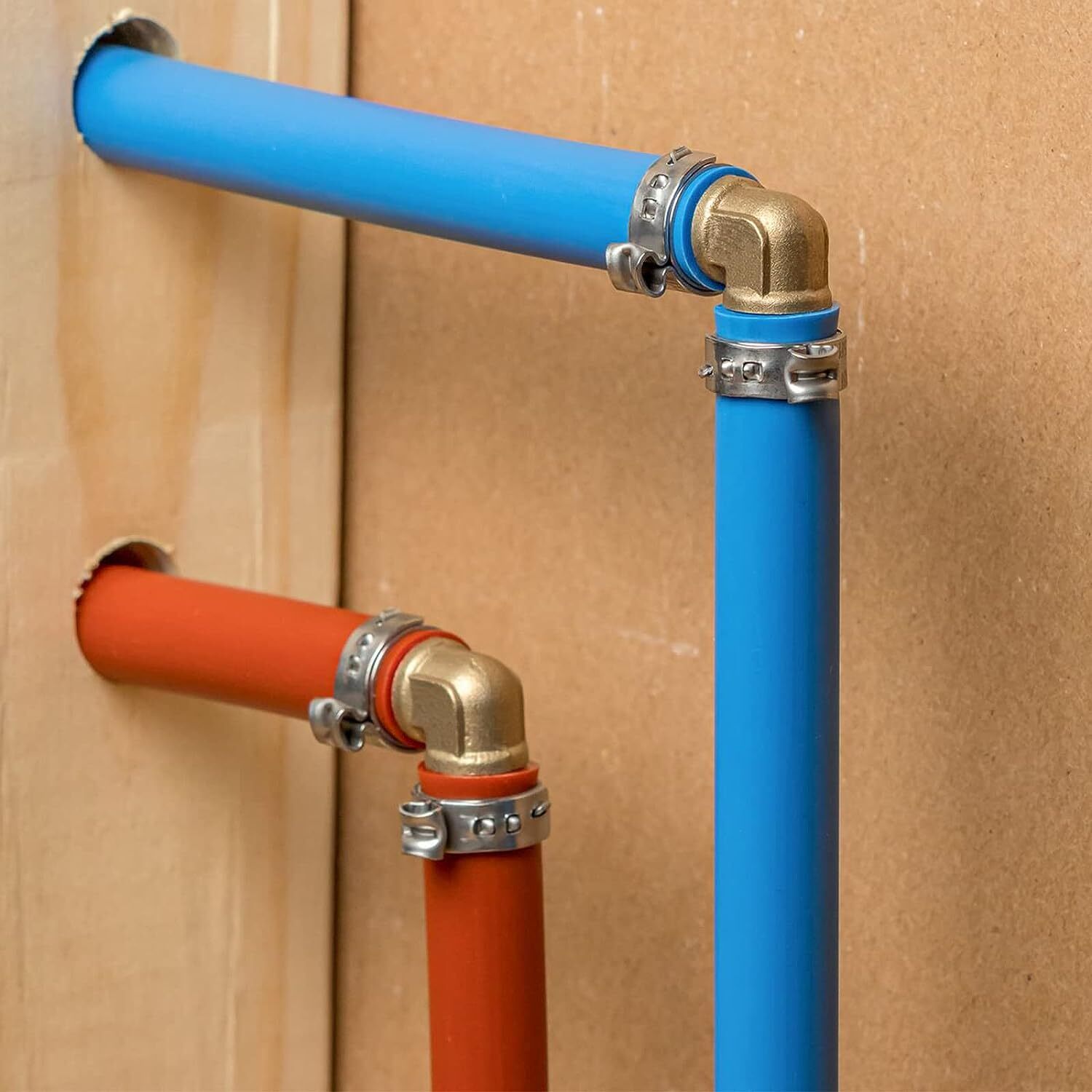 100pcs Hose Clamp Assorted Stainless Steel Ear Cinch Rings Crimp Pinch Set