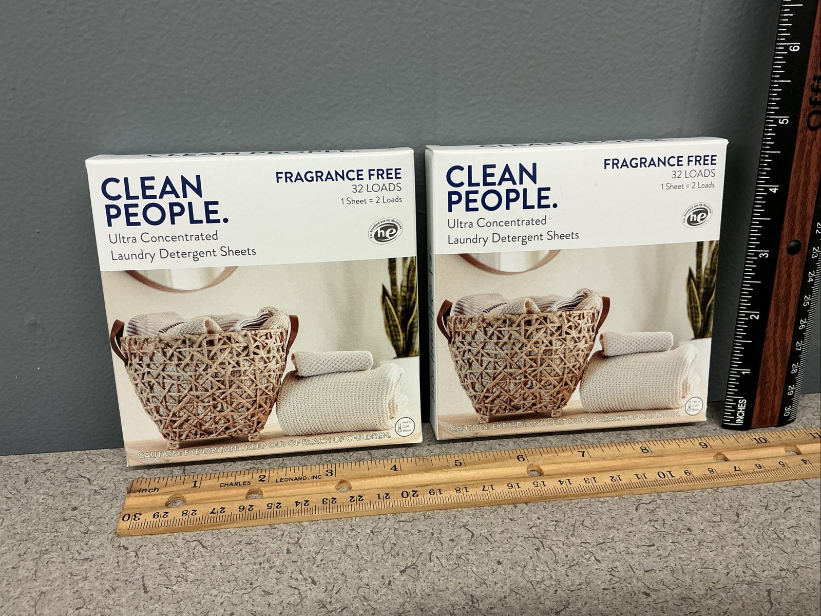 2x Clean People Laundry Detergent Sheets  Plant-Based 32 Loads. 62 Loads Total $