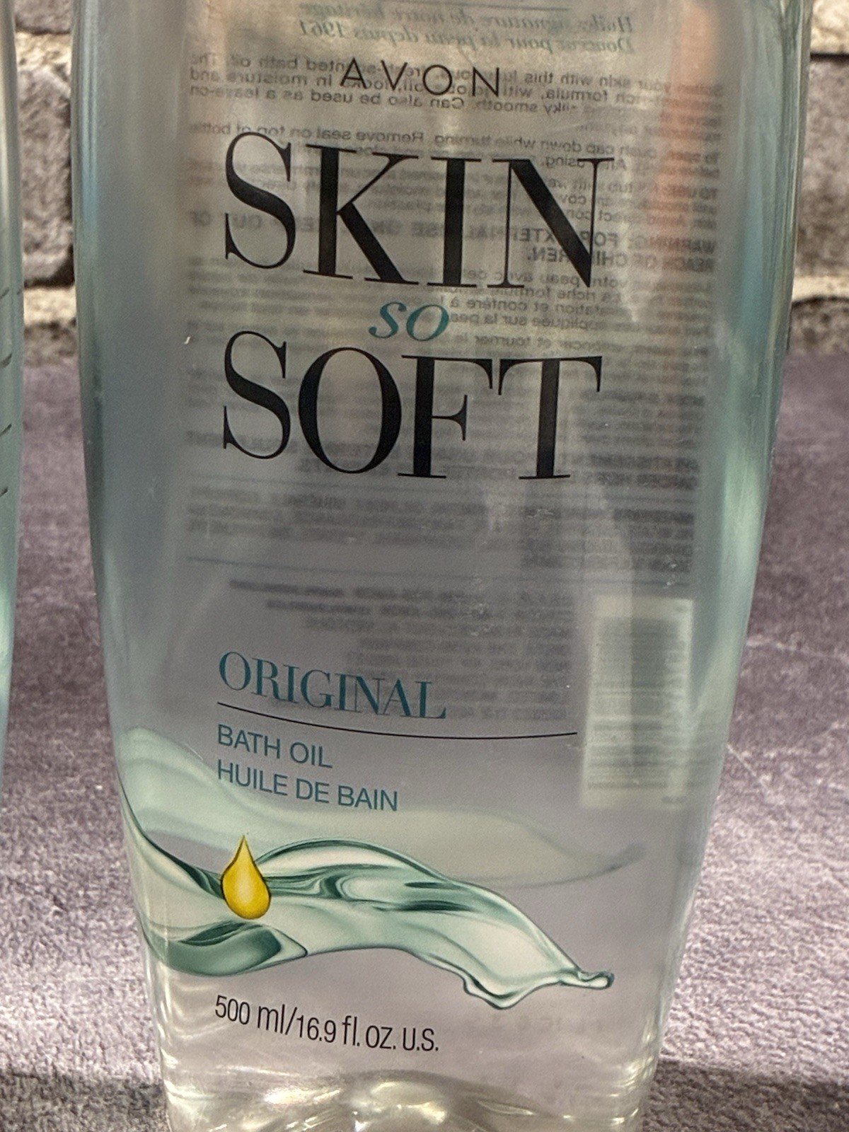 Avon Skin So Soft Original Bath Oil w/Jojoba,16.9 oz~New Sealed Lot Of 2