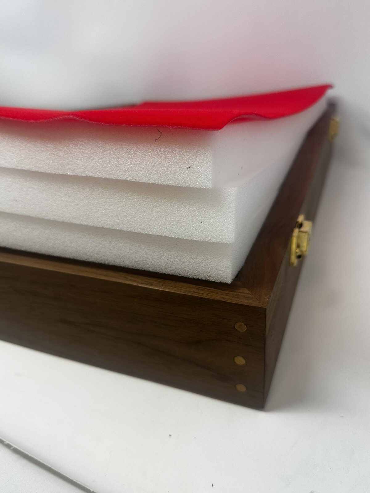 Walnut Wood Display Case 18 X 12 X 4” Extra Thick for Guns, Knives, Arrowheads