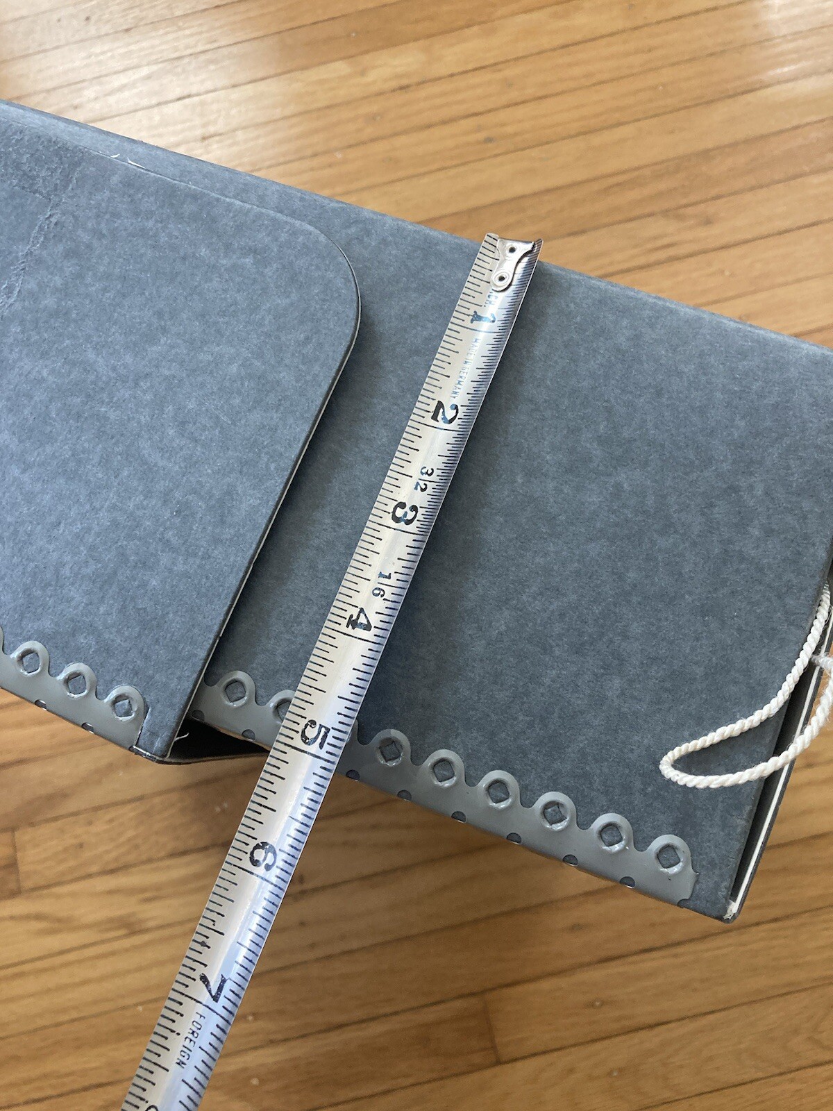 Vtg Archival Folio Storage Box Metal Edge Archival Boxboard Acid-Free 12.5x10x3