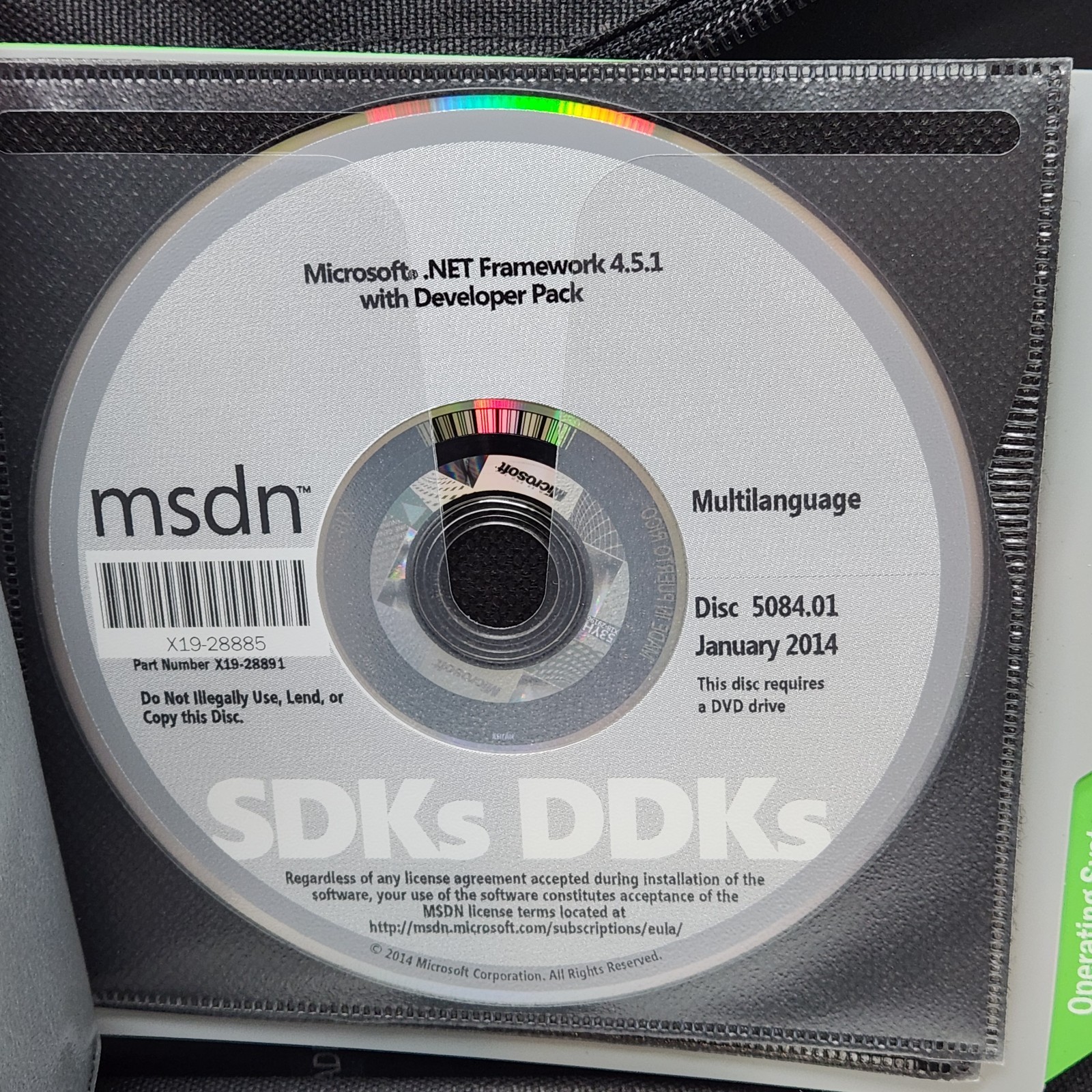 Microsoft Developer Network MSDN Discs Library 2014 to 2014 Lot Of 12 Discs Case