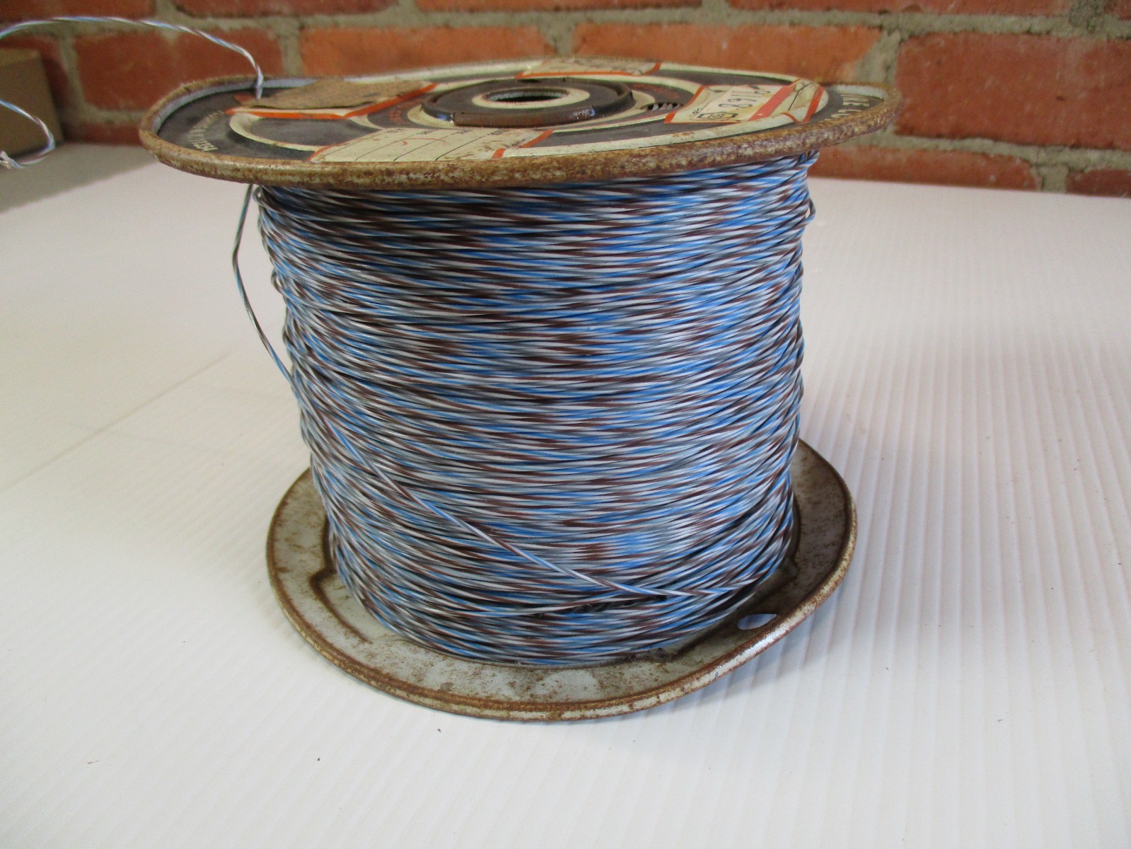 Thermax 22 AWG Stranded SPC Wire PTFE Teflon Mil-Spec Blue Brown White NOS