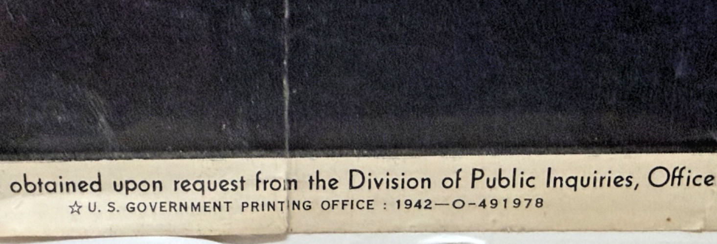 AVENGE DECEMBER 7 - US Government WWII 1942 Poster ORIGINAL