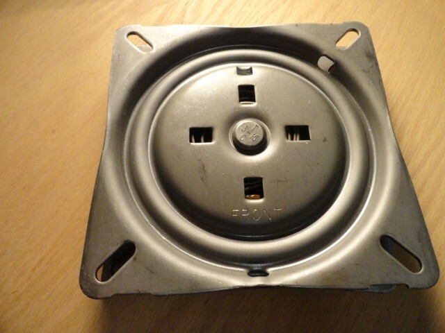 Heavy Duty Bar Stool Swivel Plate 6.75" For Stools with Backs