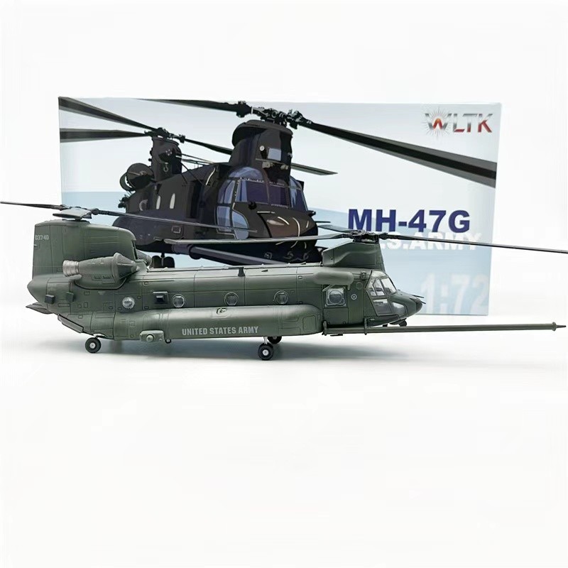WLTK US Army CH-47G Chinook Military Transport Helicopter 1/72 Diecast Model