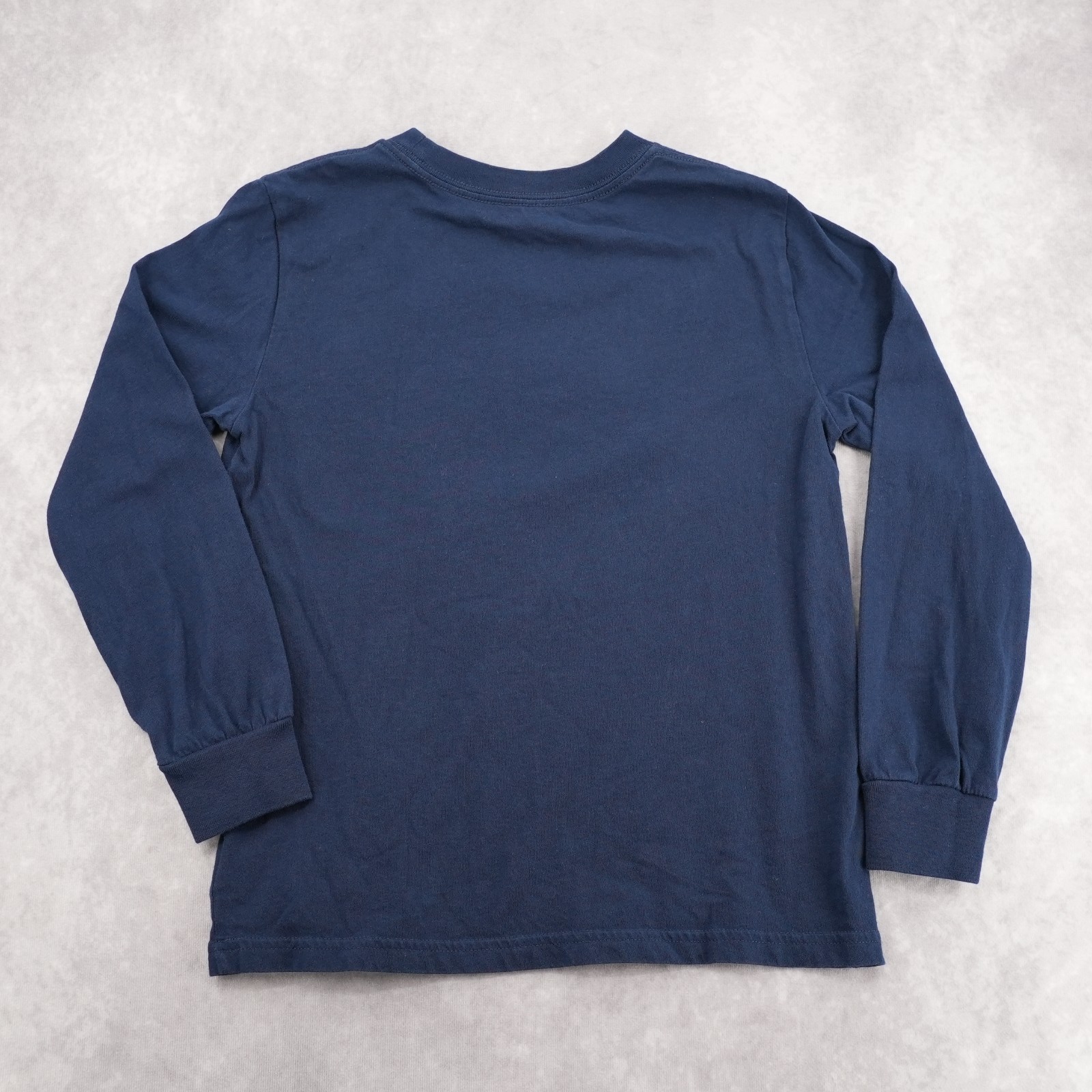 Polo Ralph Lauren Boys Skiing Polo Bear Long Sleeve T-Shirt Navy Blue Size 7