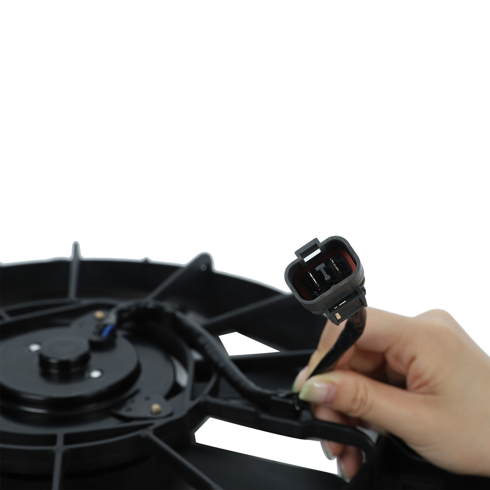 AC Condenser Radiator Cooling 120W Fan Fit 2002-2006 Honda CR-V CRV Element Pair