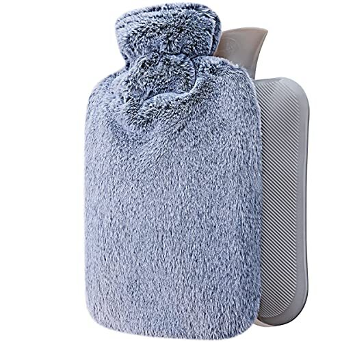 Hot Water Bottle with Soft Premium Cover 1.8L For Pain Relief,Cramps,Cozy Nights