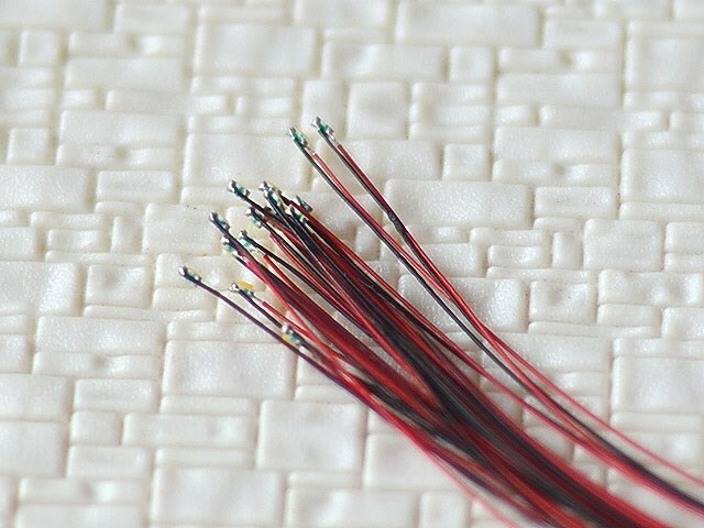 50pcs Pre Wired Warm White ##0402 SMD LEDs Lighting Kit Pre-soldered Micro LEDs