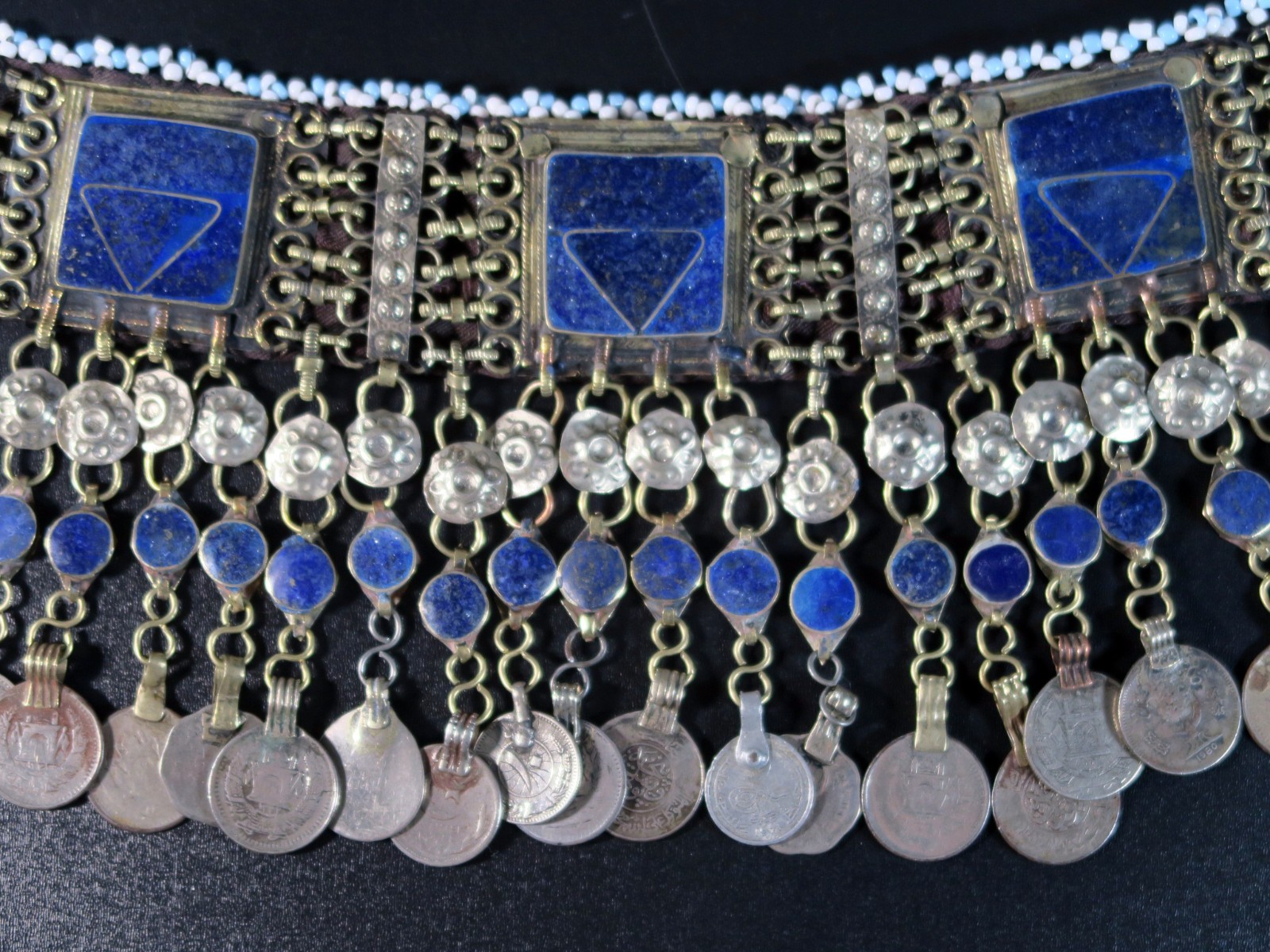 ONE (1) Afghan Kuchi Choker Necklace - Belly Dance Jewelry - #4839 Irregulars