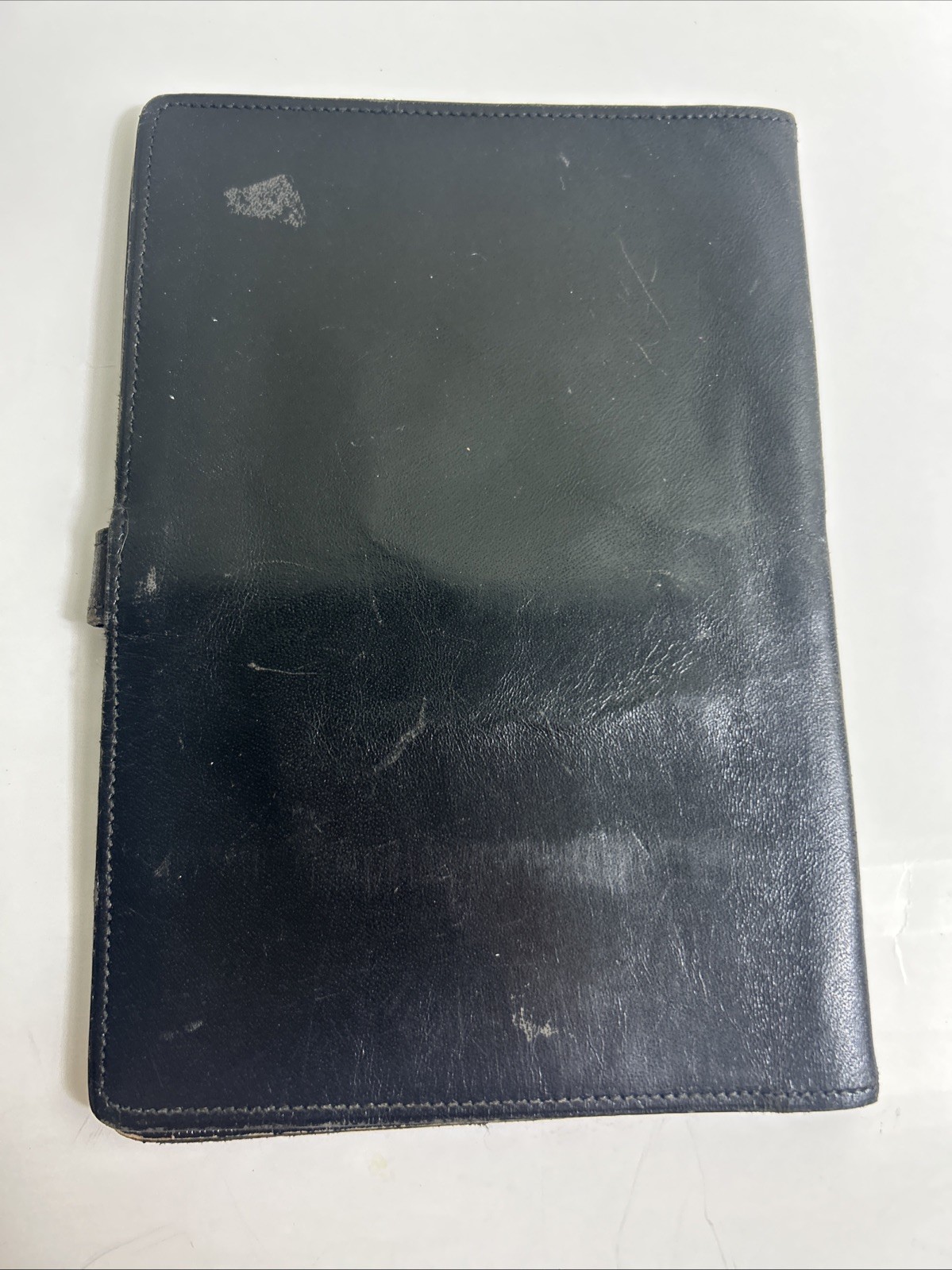 Vintage Sheldon Bifold Black Leather Passport Organizer Made In England 7x5